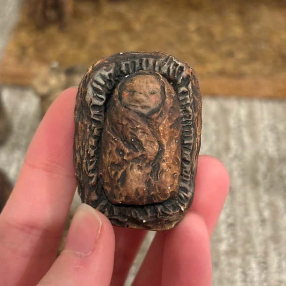 SOLD Small nativity scene, 2” figures, carved and painted plaster - Picture 3 of 12